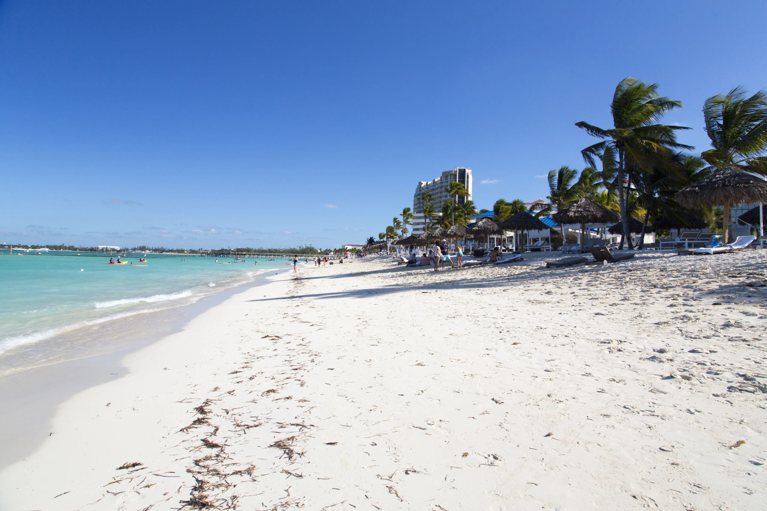 Bahamas, Cable Beach. Bahamas, the golden sands of Cable Beach
