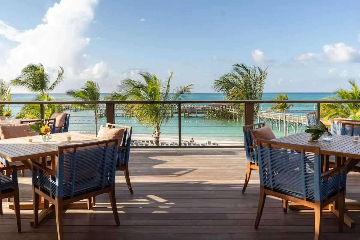 rooftop bar area at Marcus at Baha Mar